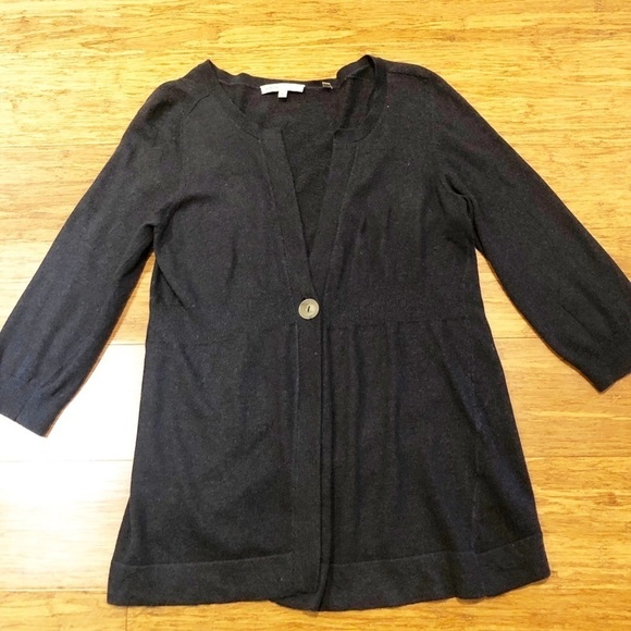 Vince smoky blue cashmere & cotton cardigan. Small - Picture 3 of 9